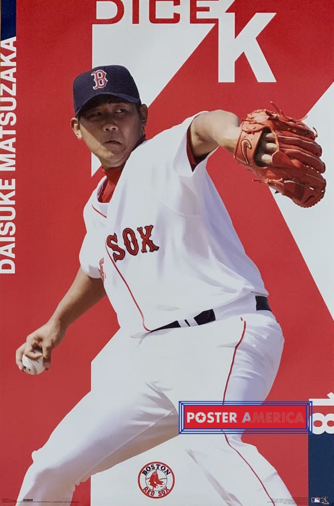 Daisuke Matsuzaka Red Sox Poster 2007 34 X 22.5 Dice K Pitcher Basebal –  PosterAmerica
