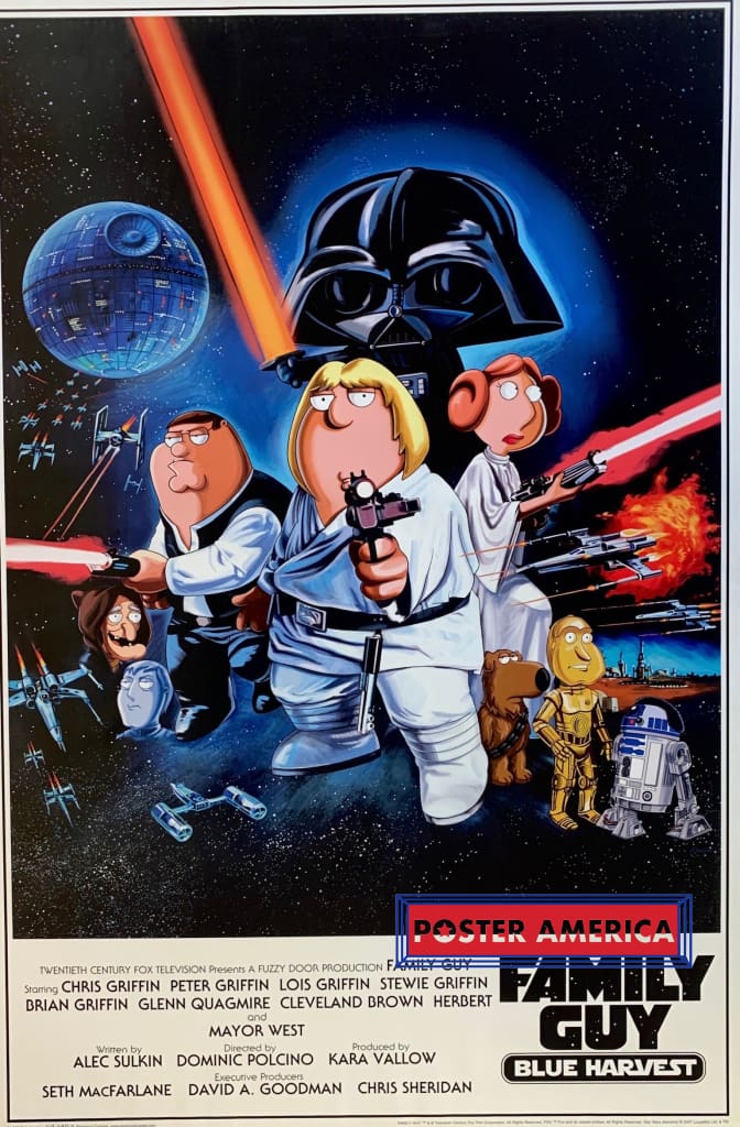 Family Guy Blue Harvest Star Wars 2007 Poster 24 x 36”