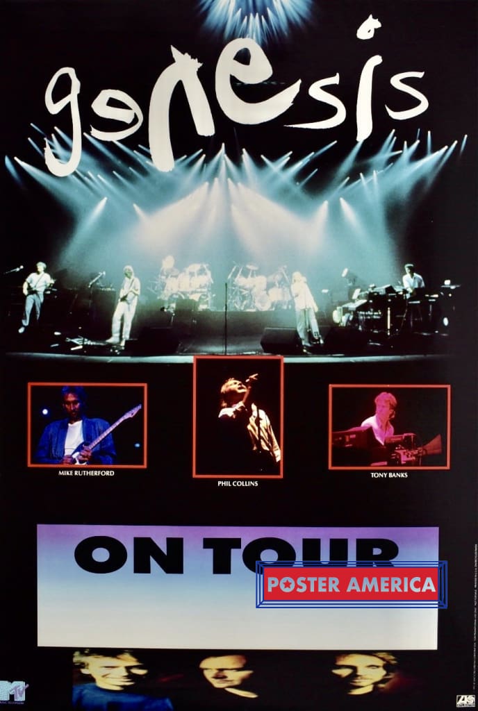 Genesis on Tour Original Promo Poster 23 X 35