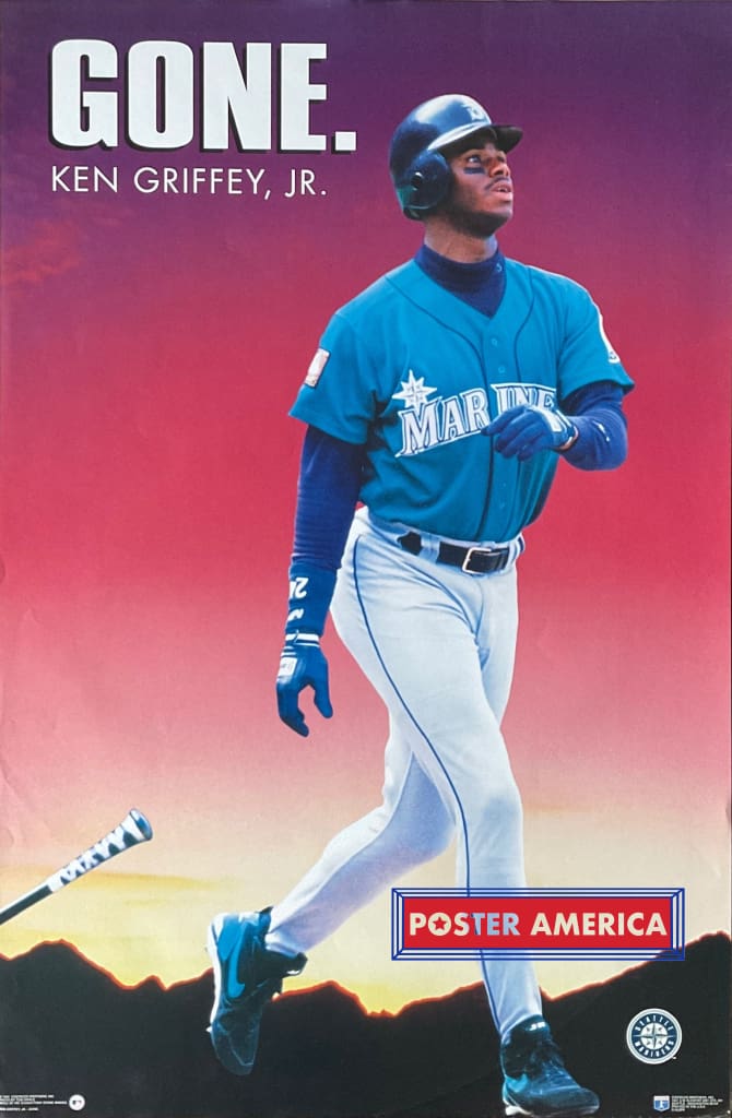 Ken Griffey Jr Seattle Mariners Baseball Poster Man Cave 