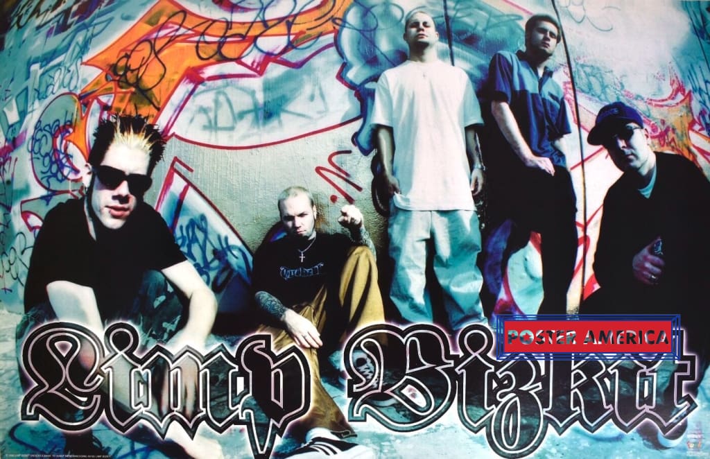 Limp Bizkit Band Shot Graffiti Vintage 1999 Poster 22 x 34.5 – PosterAmerica