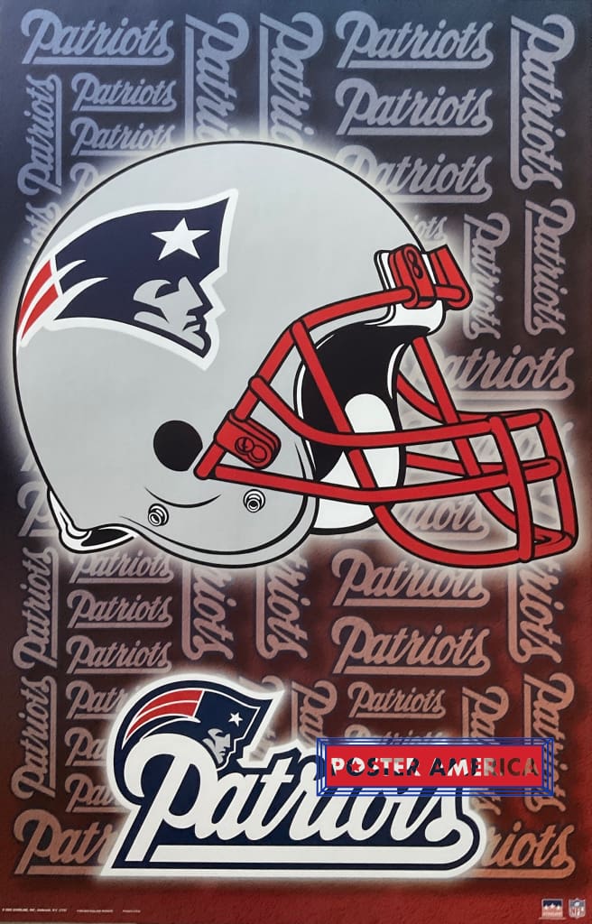 Vintage 1986 New England Patriots Starline Poster 22x34 Grogan Fryar ~ RARE~