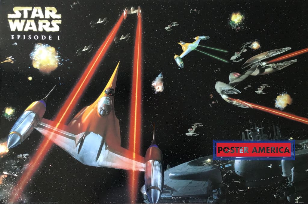 Star Wars: Episode I - The Phantom Menace Vintage Metallic Movie Poste –  PosterAmerica