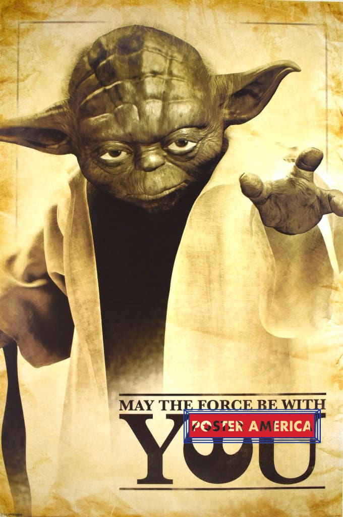 Star Wars Yoda May the Force Be With You 24 x 36