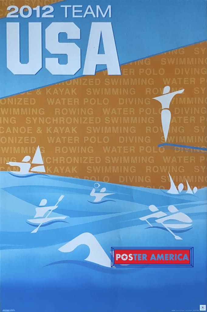 Load image into Gallery viewer, 2012 Team Usa Olympic Poster 24 X 36
