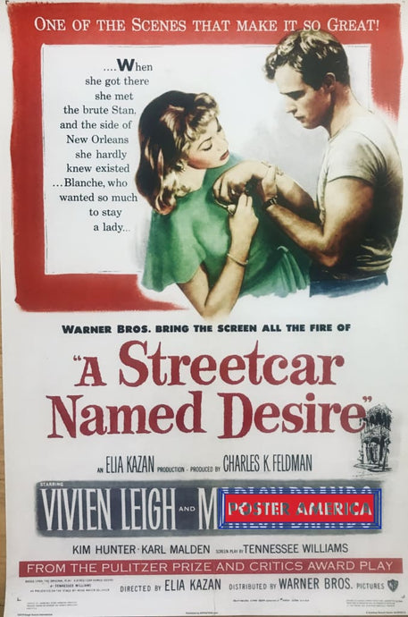 A Street Car Named Desire Marlon Brando Vivien Leigh Poster 24 X 36