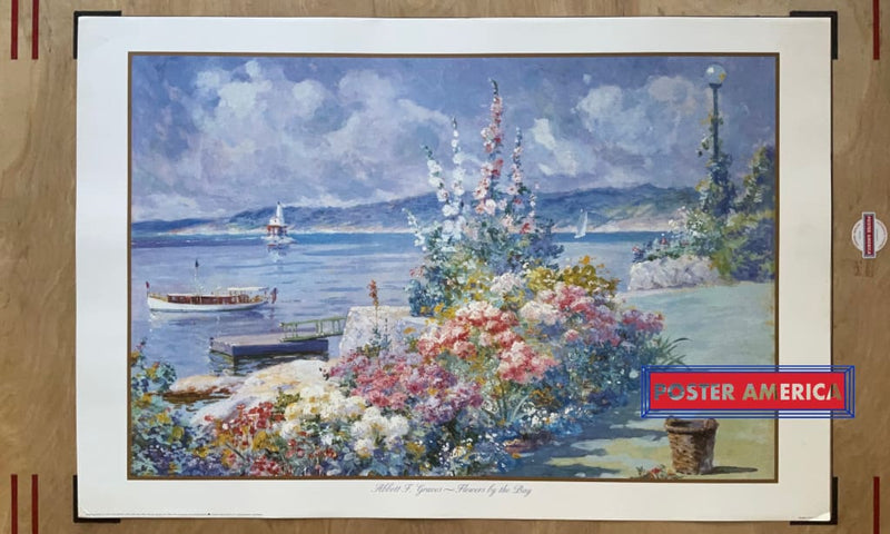 Load image into Gallery viewer, Abbott F. Graves Flowers By The Bay Vintage 1994 Fine Art Print 24 X 36 Vintage Fine Art Print
