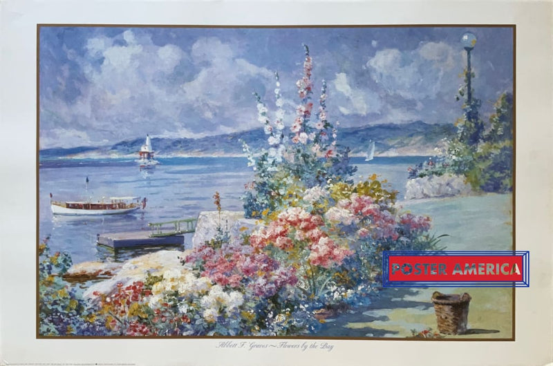 Load image into Gallery viewer, Abbott F. Graves Flowers By The Bay Vintage 1994 Fine Art Print 24 X 36 Vintage Fine Art Print
