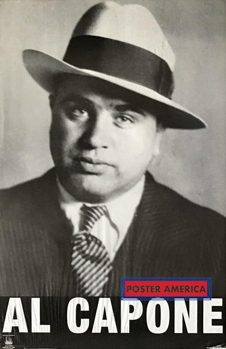 Al Capone Closeup Shot Black & White Vintage 2004 Poster 22 X 34 The Man Himself Capone!