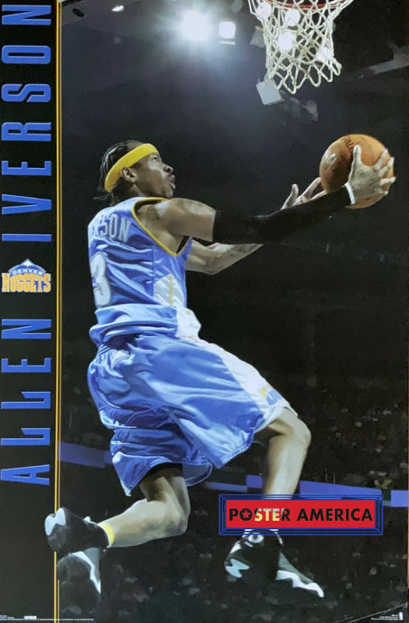 Allen Iverson Denver Nuggets 2007 Nba Poster 22.5 X 34