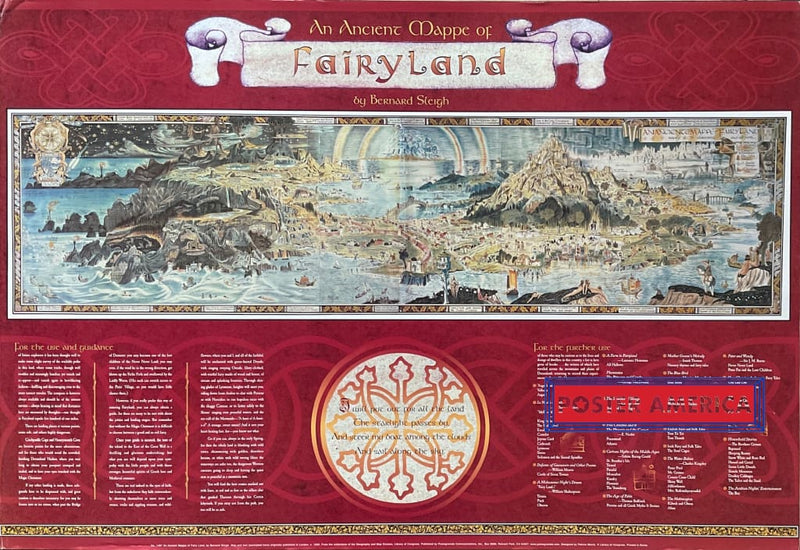 Load image into Gallery viewer, An Ancient Mappe Of Fairy Land By Benard Sleigh 24 X 35 Poster
