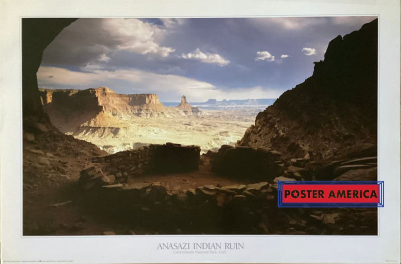 Load image into Gallery viewer, Anasazi Indian Ruin Canyonlands Park Utah Vintage 1992 Poster 24 X 36
