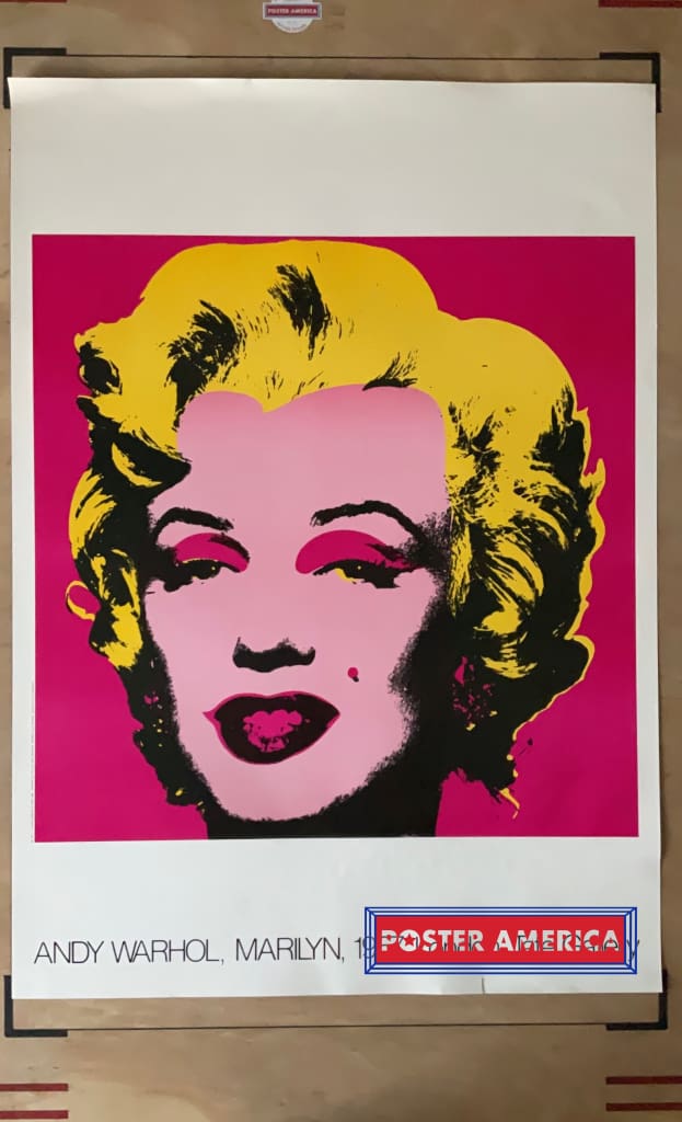 Load image into Gallery viewer, Andy Warhol Marilyn Monroe London Tate Gallery Vintage 1987 Poster 24 X 34
