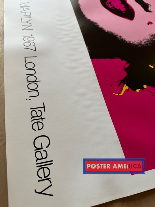 Andy Warhol Marilyn Monroe London Tate Gallery Vintage 1987 Poster 24 X 34 Fine Art Print