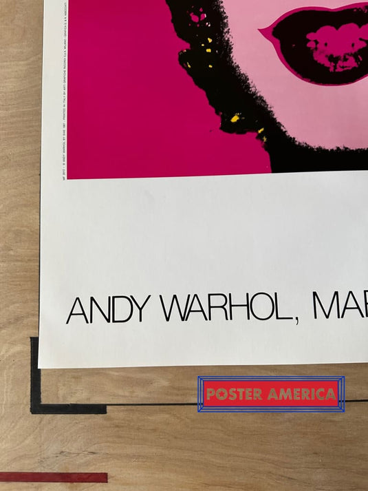 Andy Warhol Marilyn Monroe London Tate Gallery Vintage 1987 Poster 24 X 34 Fine Art Print