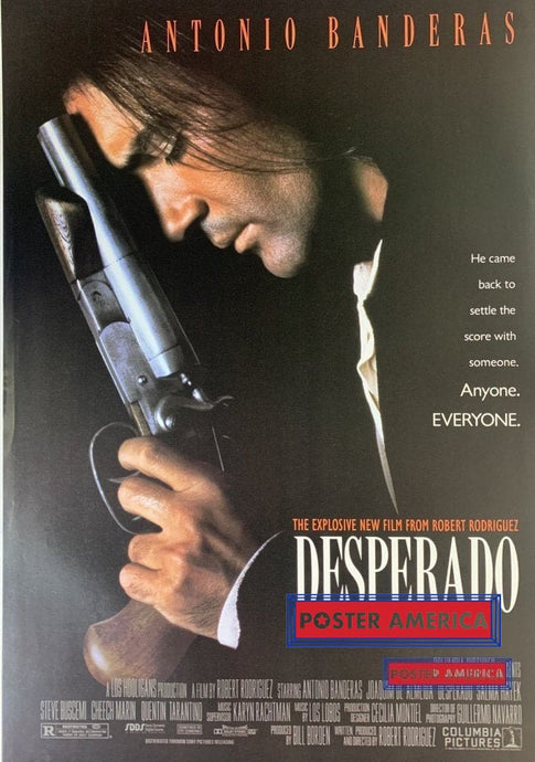 Antonio Banderas Vintage Desperado Movie Poster 23.5 X 34