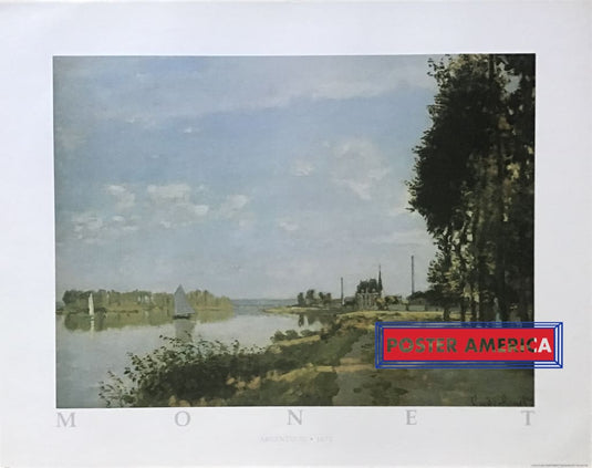 Argenteuil By Claud Monet Art Reproduction Poster 22 X 28