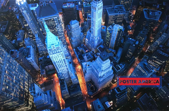 Arial View Of Wall Street Scenic Poster 24 X 36 Posters Prints & Visual Artwork