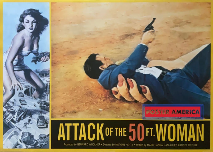 Attack Of The 50 Foot Woman Vintage 1996 Movie Poster 24 X 34 Vintage Poster