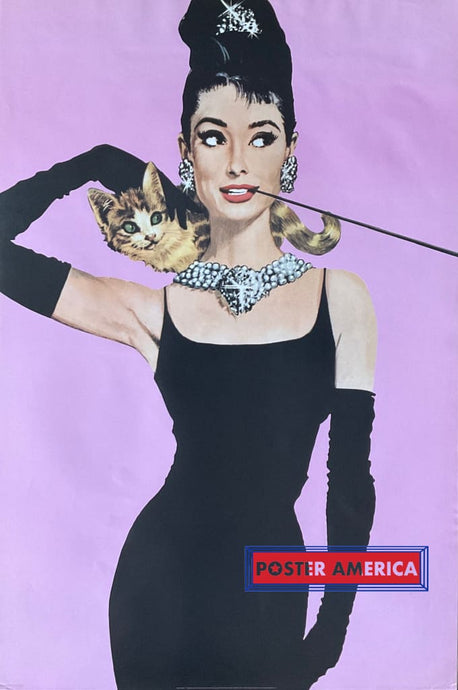 Audrey Hepburn Breakfast At Tiffanys Vintage Poster 24 X 36 Vintage Poster