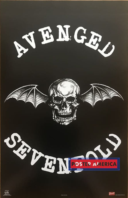 Avenged Sevenfold Vintage Logo Poster 2005 22.5 X 34.5