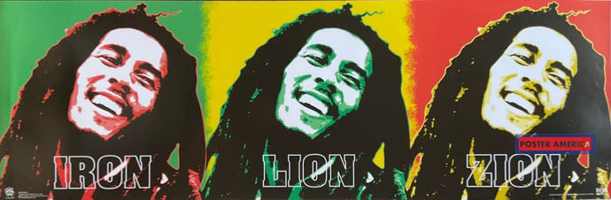 Bob Marley Iron Lion Zion 2010 Horizontal 12 X 36 Poster