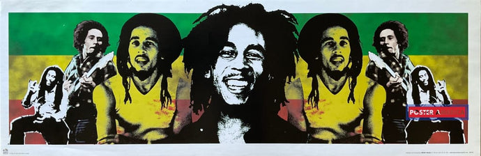 Bob Marley Through The Years Slim Print 12 X 36