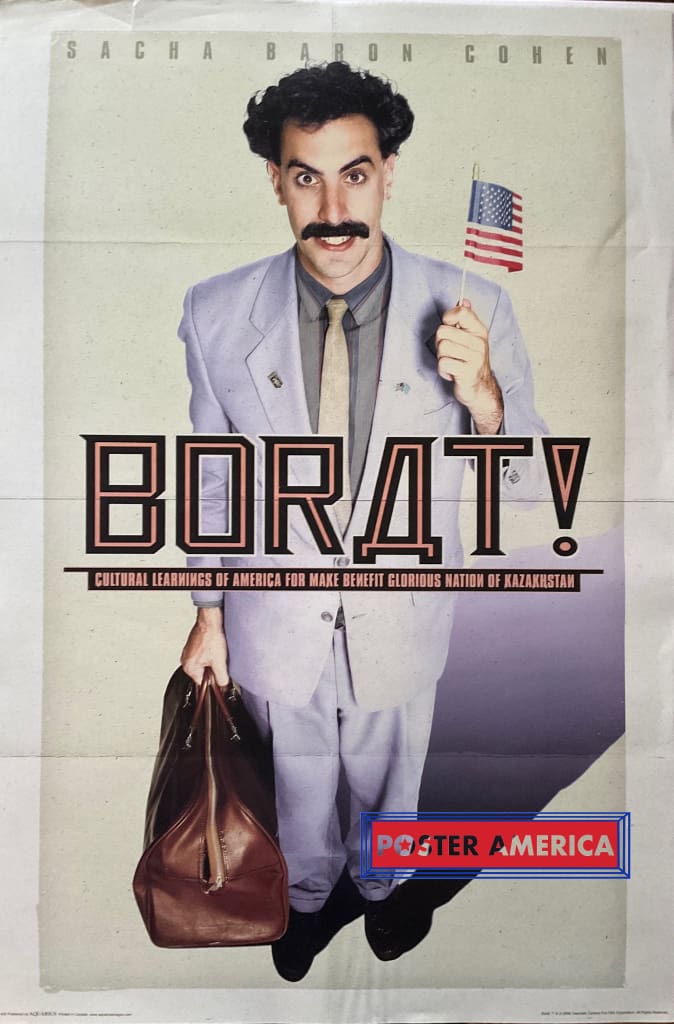 Load image into Gallery viewer, Borat! Starring Sacha Baron Cohen 2006 24 X 36 Poster
