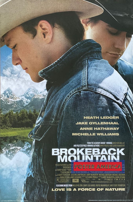 Brokeback Mountain Starring Heath Ledger & Jake Gyllenhaal 2005 Poster 24 X 36