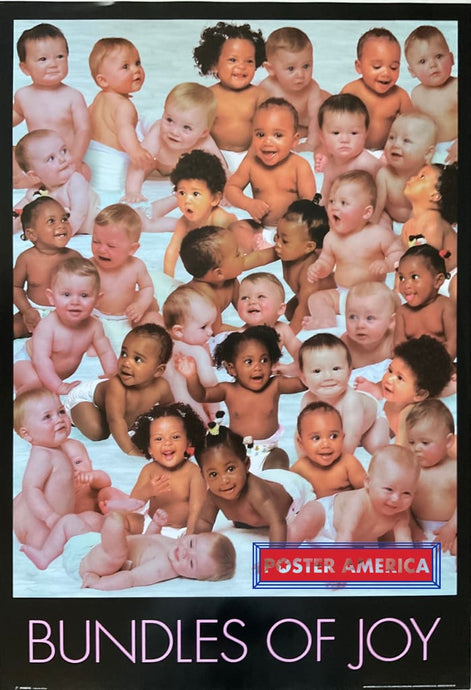 Bundles Of Joy Babies Collage Vintage 24 X 35 Poster