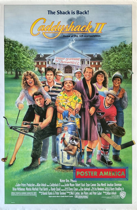 Caddyshack Ii Vintage 1988 One Sheet Movie Poster 27 X 41 One-Sheet