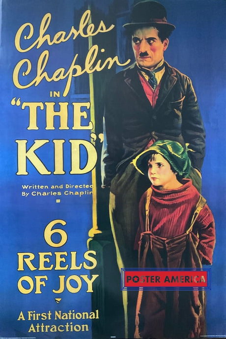 Charles Chaplin In The Kid Featuring Jackie Coogan 2007 24 X 36 Poster