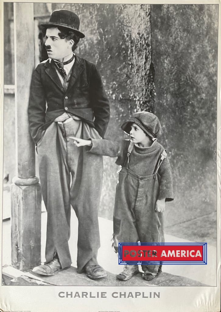 Load image into Gallery viewer, Charlie Chaplin And Jackie Coogan In The Kid Vintage 1995 24 X 33.5 Poster Vintage Poster
