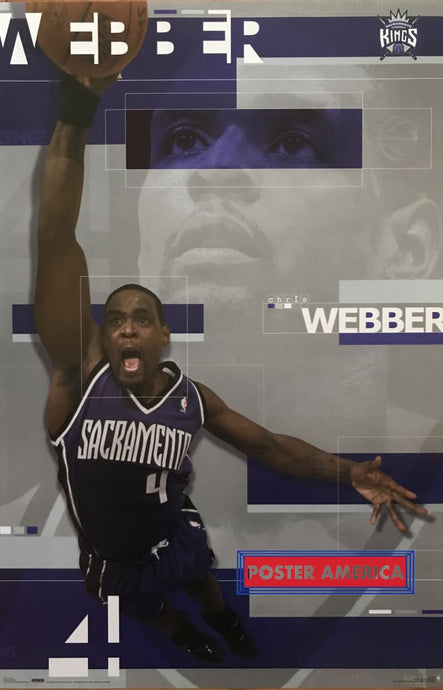 Chris Webber Sacramento Kings Vintage 2003 Poster 22.5 X 34 Nba