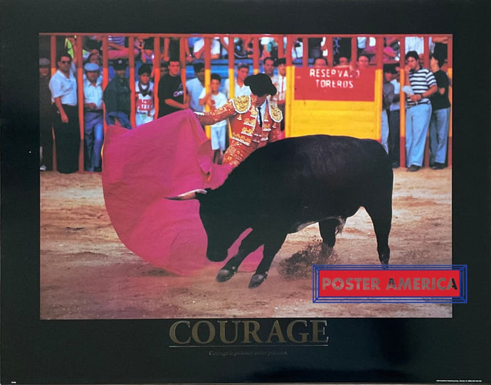 Courage Vintage Inspirational Photography Poster 22 X 28 Posters Prints & Visual Artwork