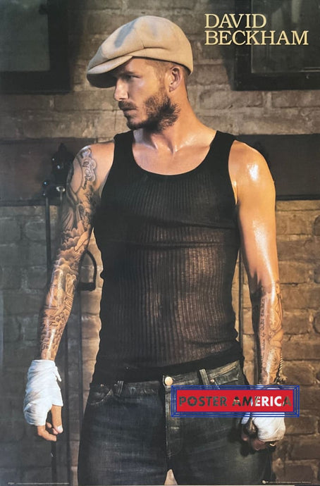 David Beckham Tank Top And Fedora 2008 Poster 24 X 36