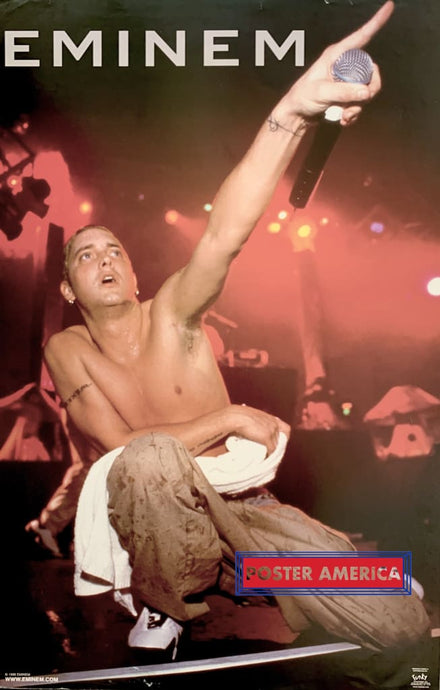 Eminem On Stage 1999 Poster 22 X 34