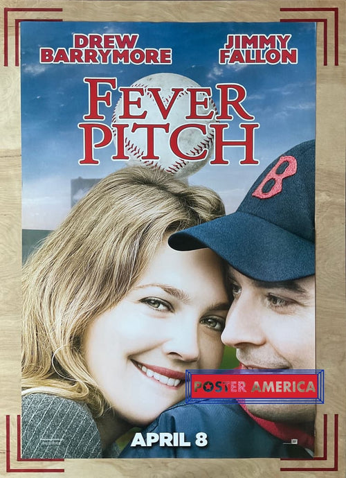 Fever Pitch Starring Drew Barrymore & Jimmy Fallon Original Advance 27 X 40 One-Sheet