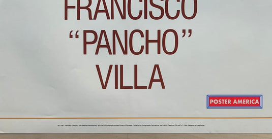 Francisco Pancho Villa Historical Personality Poster 24 X 36