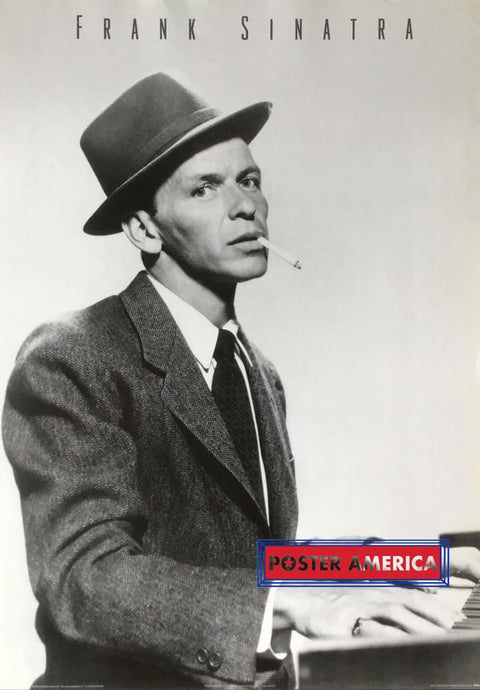 Frank Sinatra Smoking A Cigarette And Playing Piano Poster 24 X 34 Posters Prints & Visual Artwork