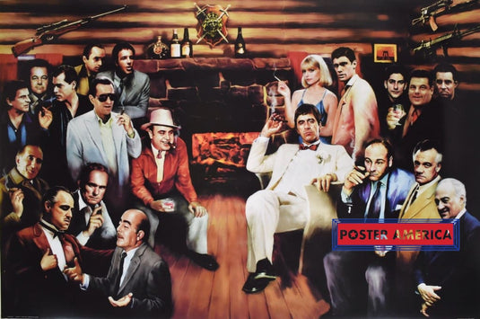 Gangster Movies Smoke Room Poster 24 X 36