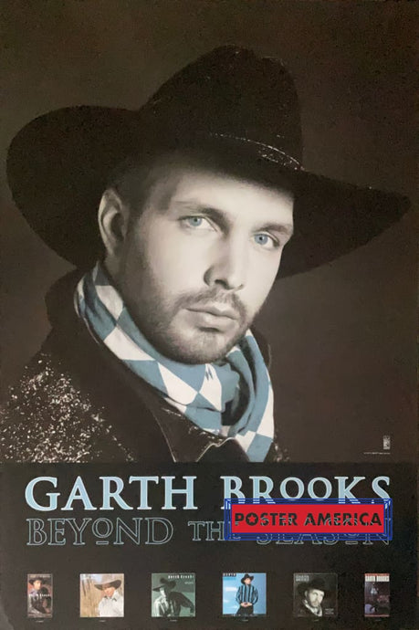 Garth Brooks Beyond The Season Original 1992 Promo Poster 24 X 35 Vintage Poster