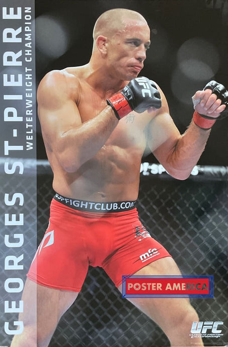 Georges St-Pierre Welterweight Champion Ufc Poster 24 X 36