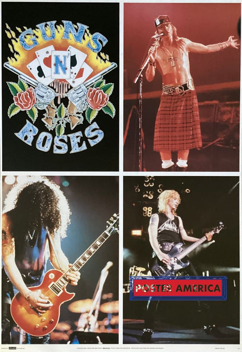 Guns N Roses Vintage 1992 Quad Box Shot By Splash Poster 24 X 35