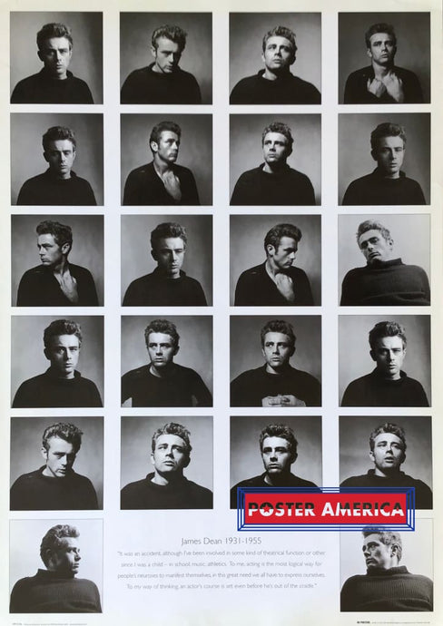 James Dean Expressions Poster 25 X 35.5 Posters Prints & Visual Artwork