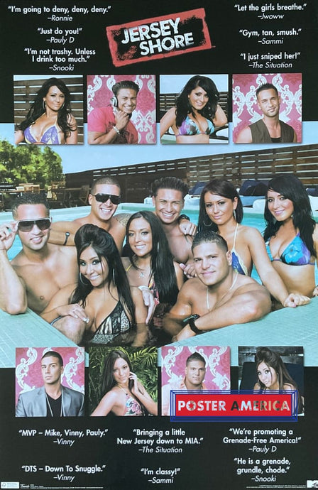 Jersey Shore Tv Series Quotes Poster 22 X 34