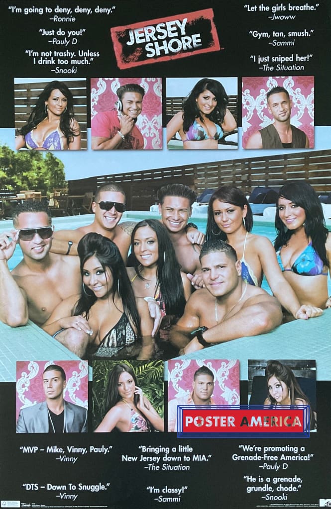 Load image into Gallery viewer, Jersey Shore Tv Series Quotes Poster 22 X 34
