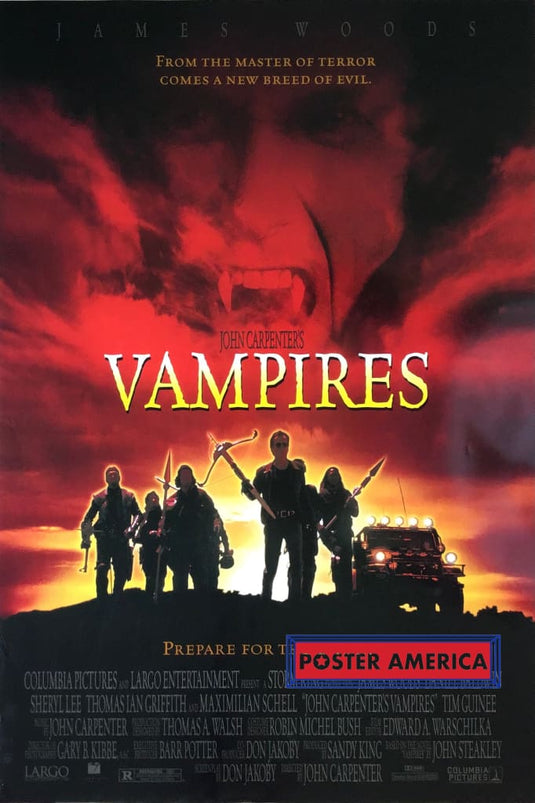 John Carpenters Vampires One-Sheet Movie Poster 27 X 40 Posters Prints & Visual Artwork