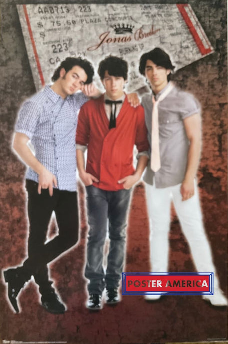 Jonas Brothers Burnin Up Tour Vintage 22.5 X 34 Poster