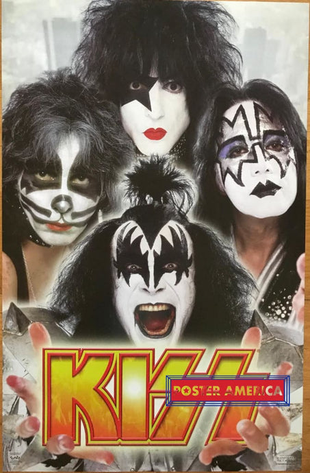 Kiss In Makeup Vintage Poster 2003 22.5 X 34.5 Gene Simmons